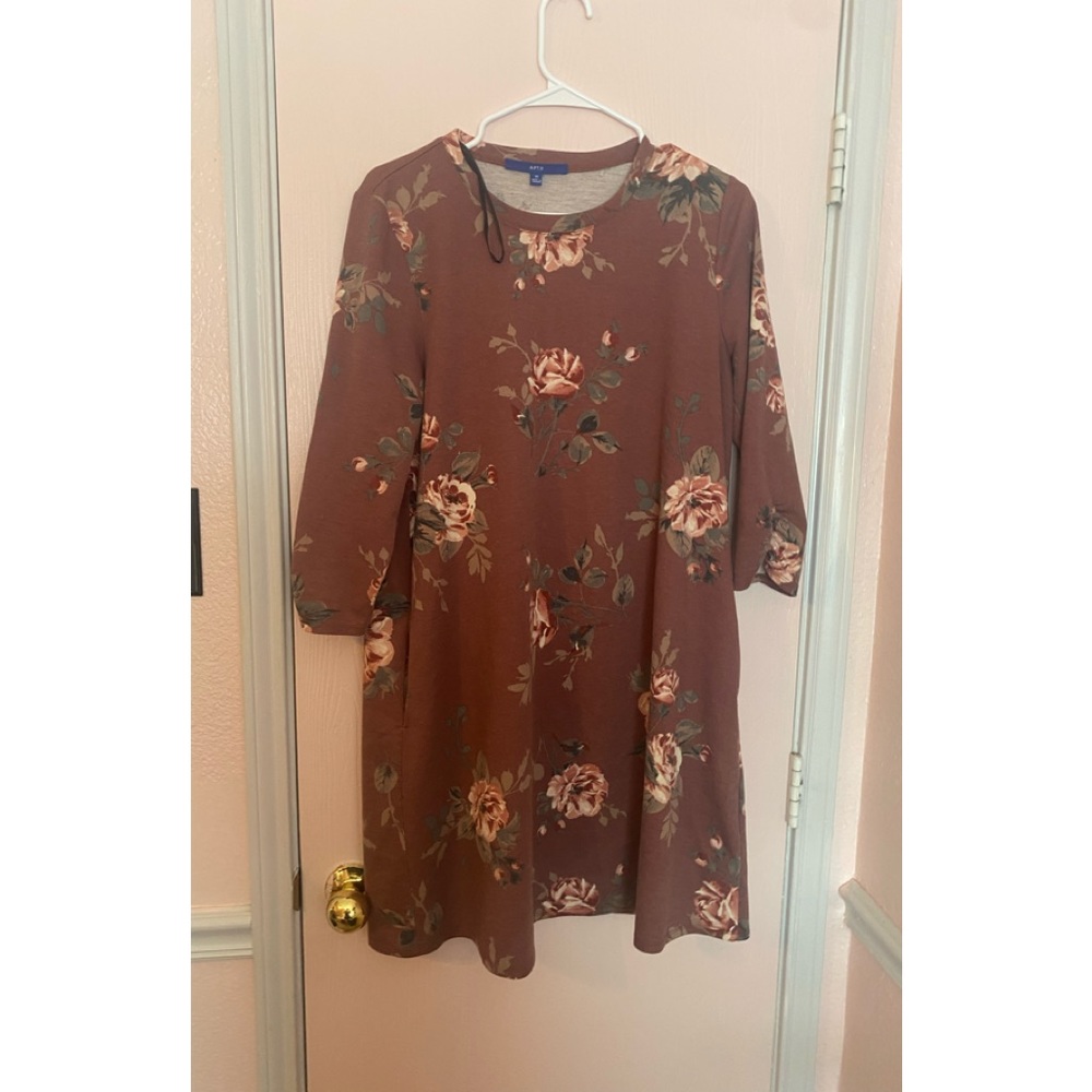 Maroon flower dress